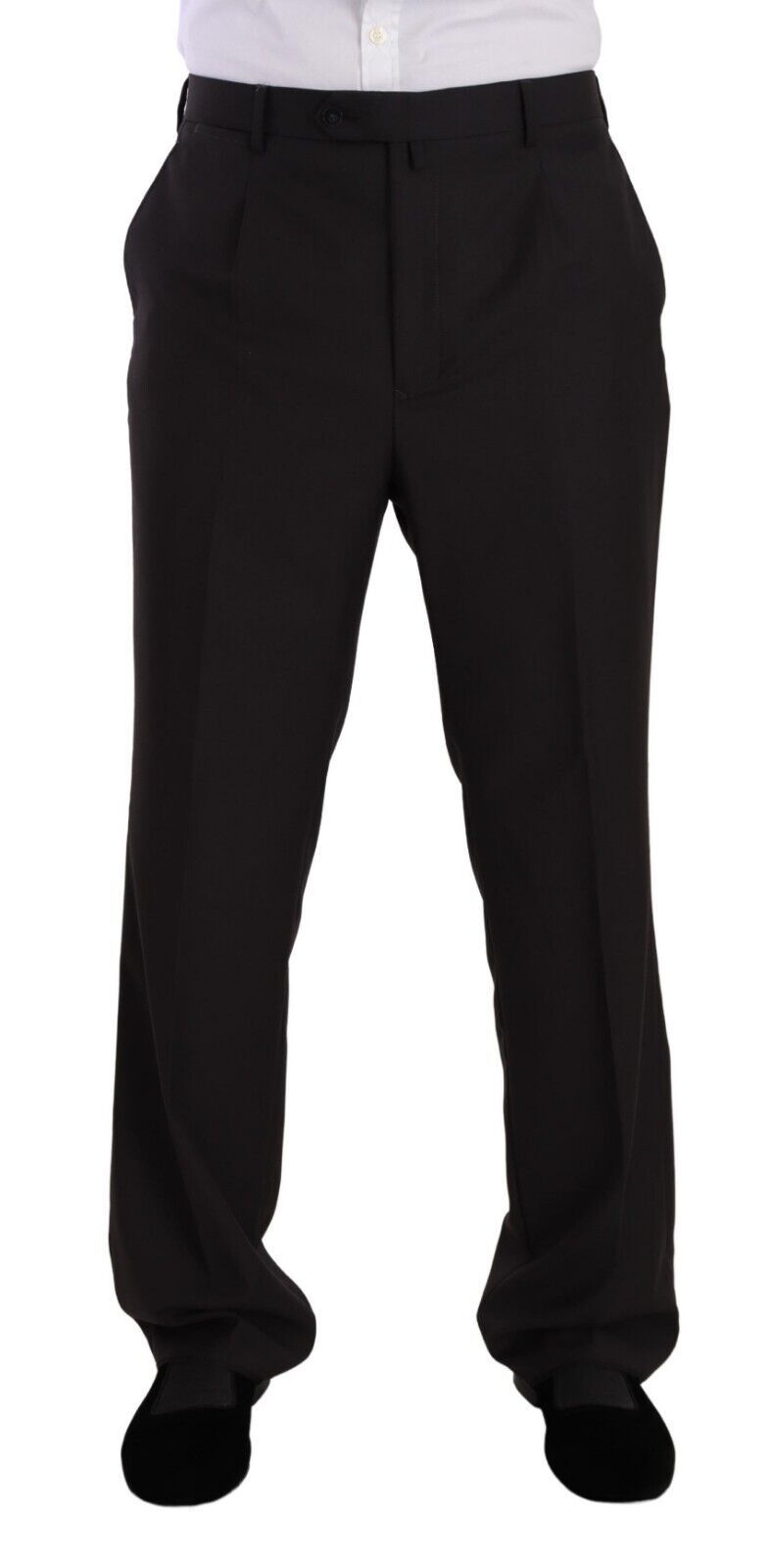 Domenico Tagliente Gray Polyester Single Breasted Formal Suit | Regal Royce