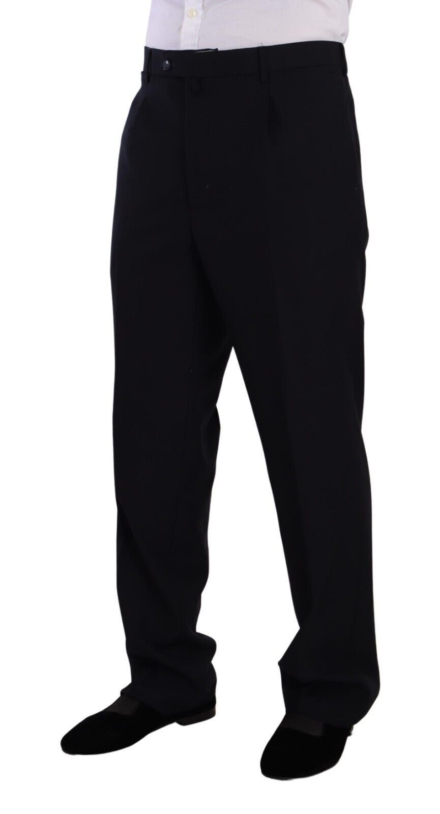 Domenico Tagliente Blue Polyester Single Breasted Formal Suit | Regal Royce