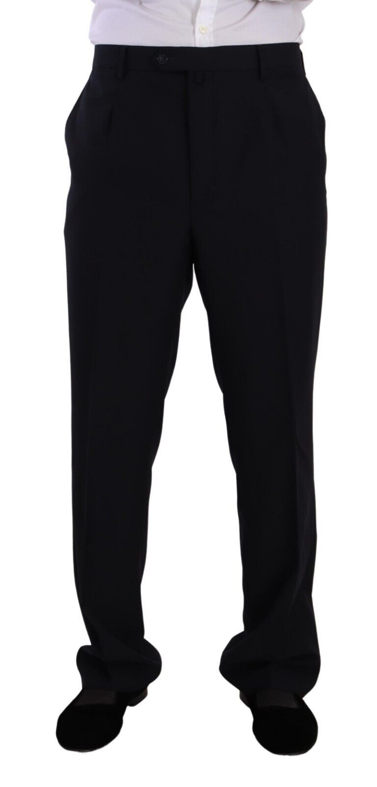 Domenico Tagliente Blue Polyester Single Breasted Formal Suit | Regal Royce