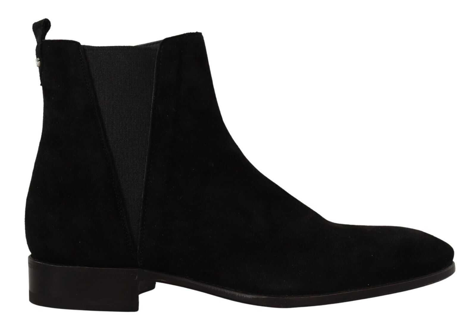 Dolce & Gabbana Black Suede Leather Chelsea Mens Boots Shoes | Regal Royce
