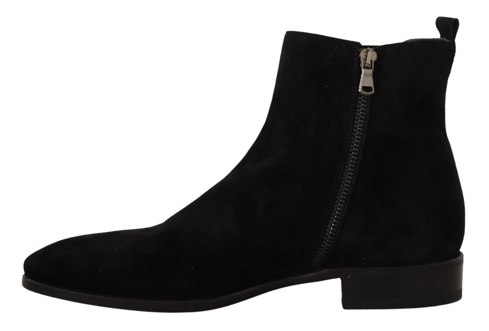 Dolce & Gabbana Black Suede Leather Chelsea Mens Boots Shoes | Regal Royce