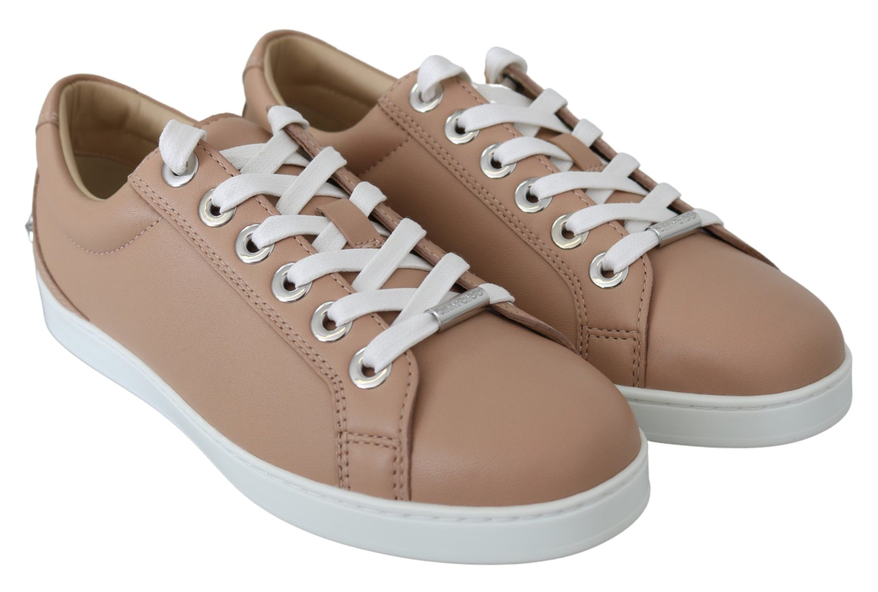 Jimmy Choo Powder Pink Leather Cash Sneakers | Regal Royce