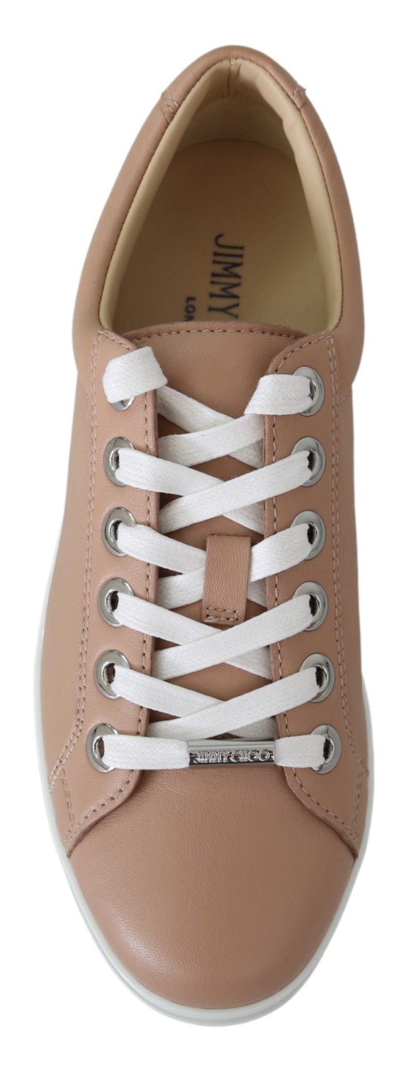 Jimmy Choo Powder Pink Leather Cash Sneakers | Regal Royce