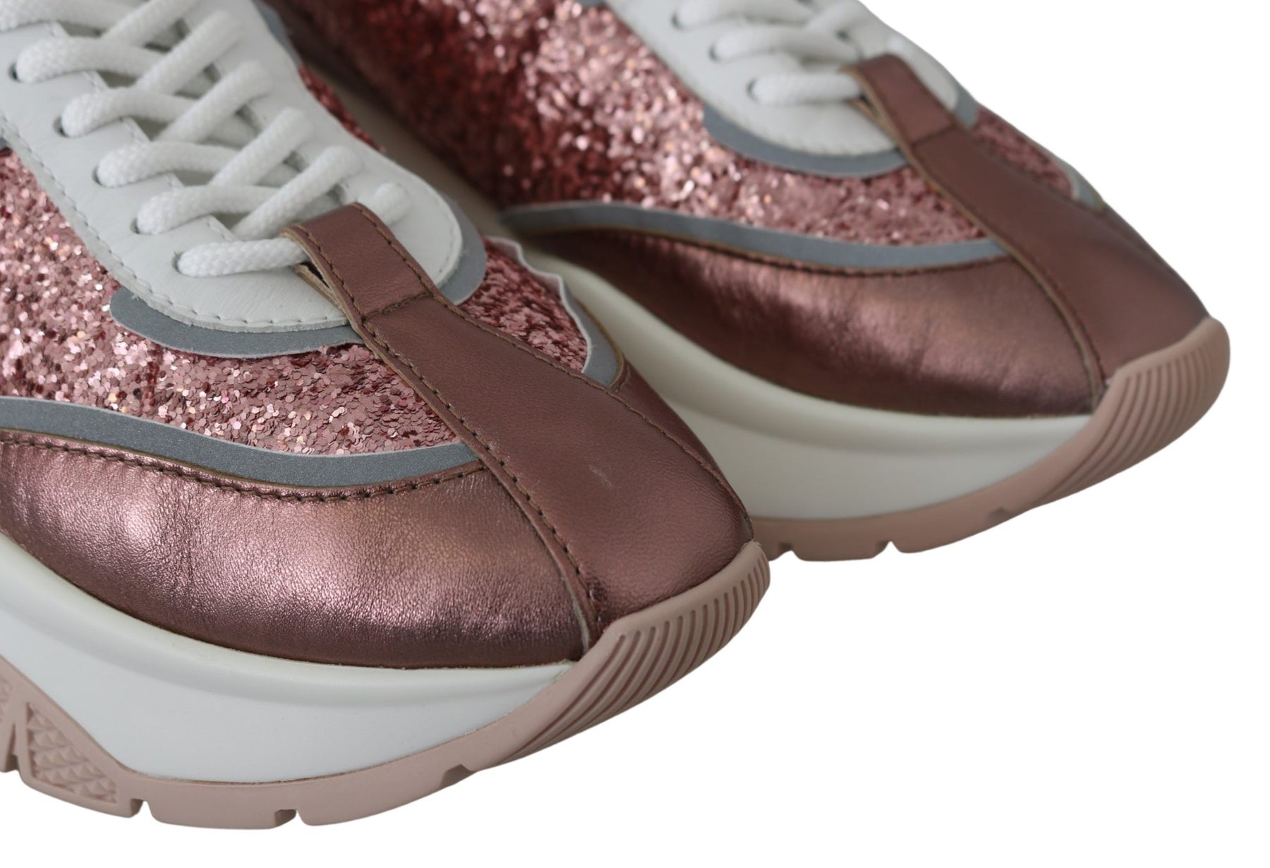 Jimmy Choo Pink Candyfloss Leather Raine Sneakers | Regal Royce