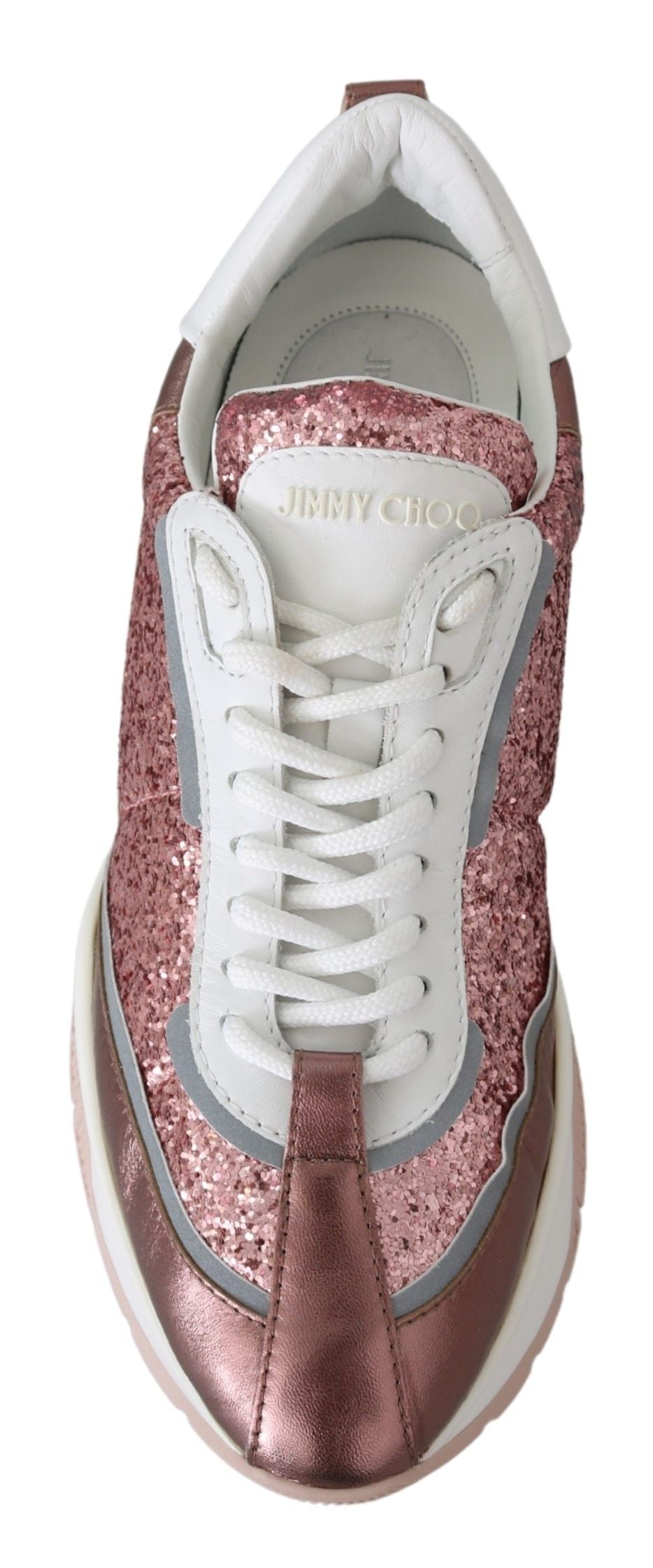 Jimmy Choo Pink Candyfloss Leather Raine Sneakers | Regal Royce