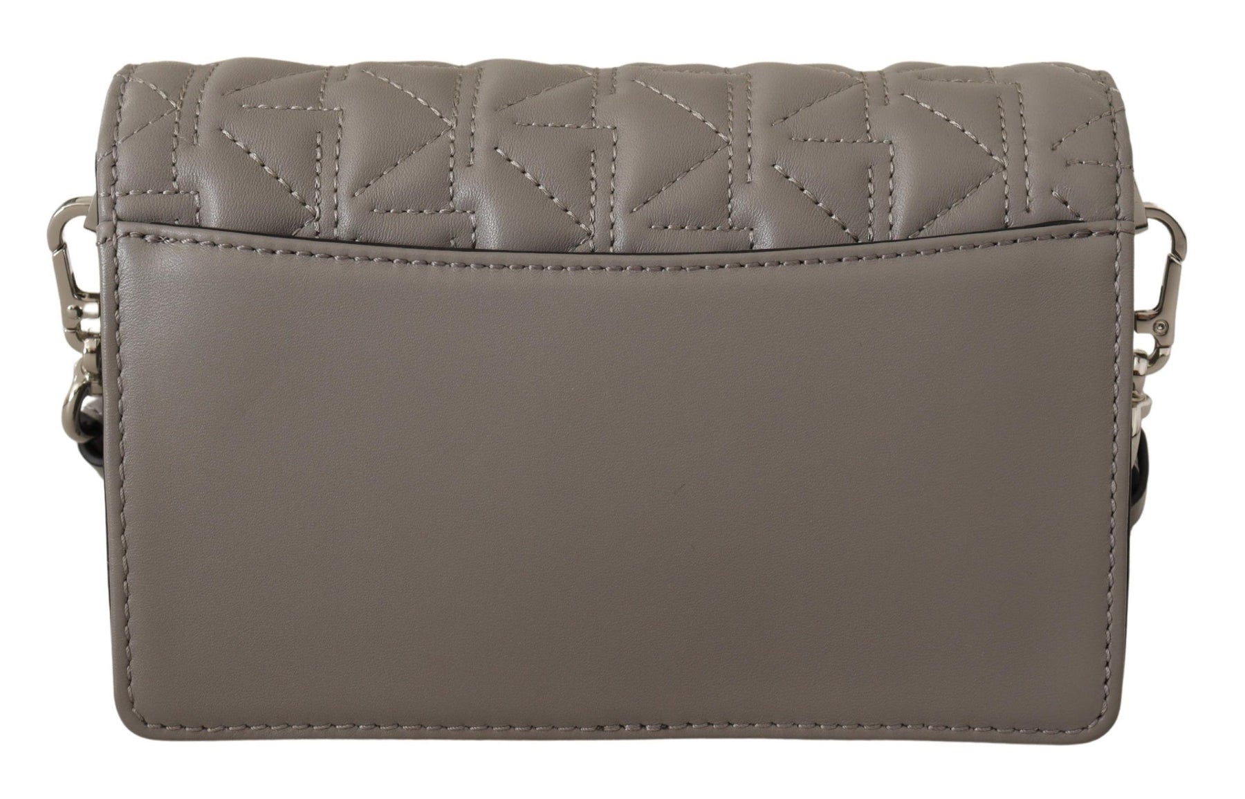 Karl Lagerfeld Light Grey Leather Crossbody Bag | Regal Royce