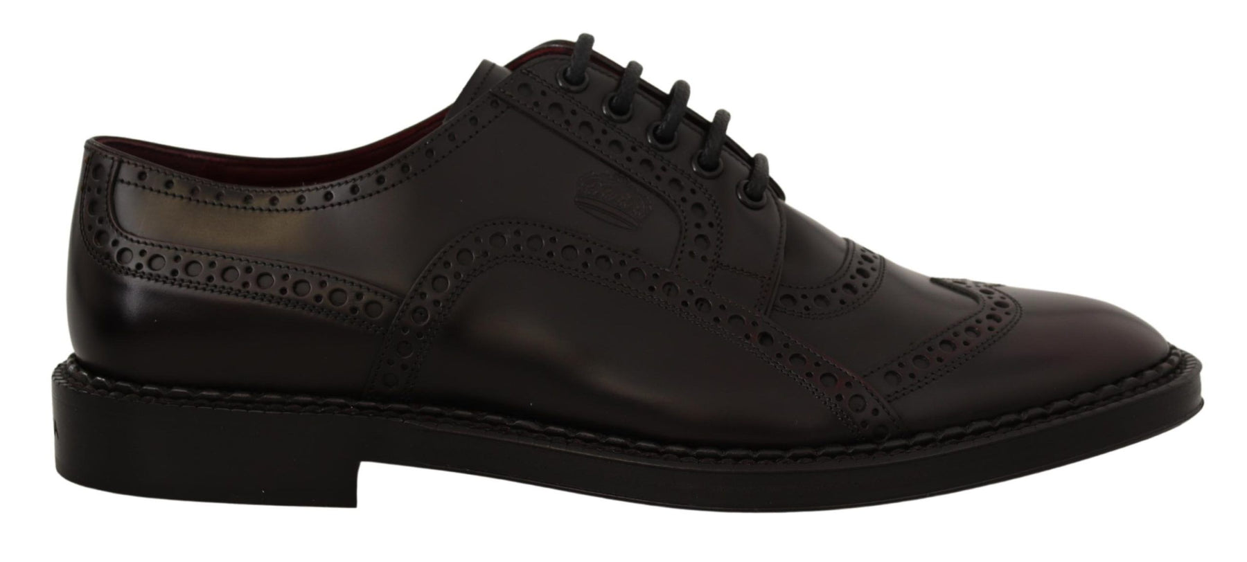 Dolce & Gabbana Purple Leather Oxford Wingtip Formal Shoes | Regal Royce