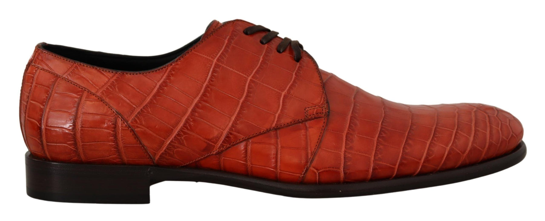Dolce & Gabbana Orange Exotic Leather Dress Derby Shoes | Regal Royce