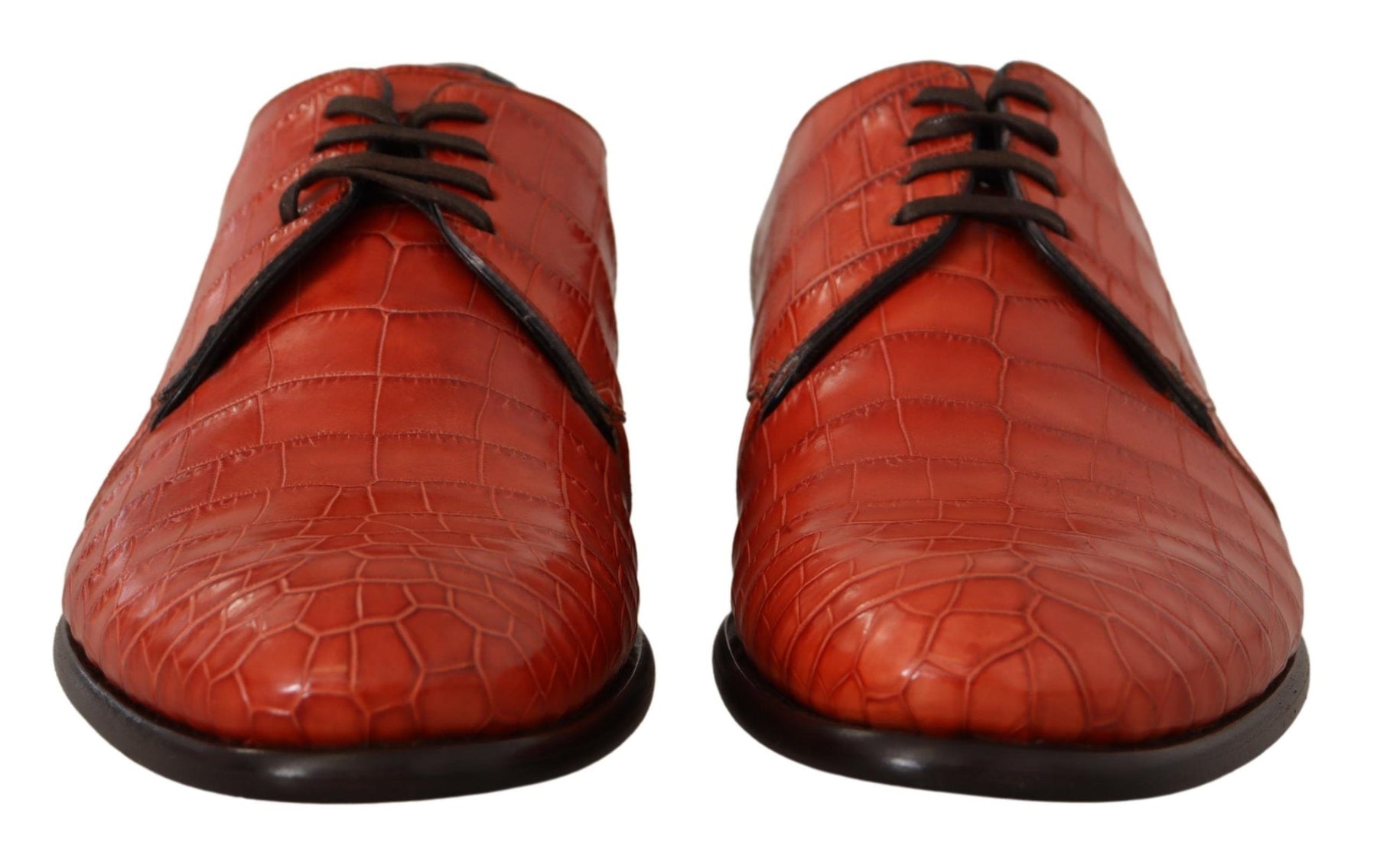 Dolce & Gabbana Orange Exotic Leather Dress Derby Shoes | Regal Royce