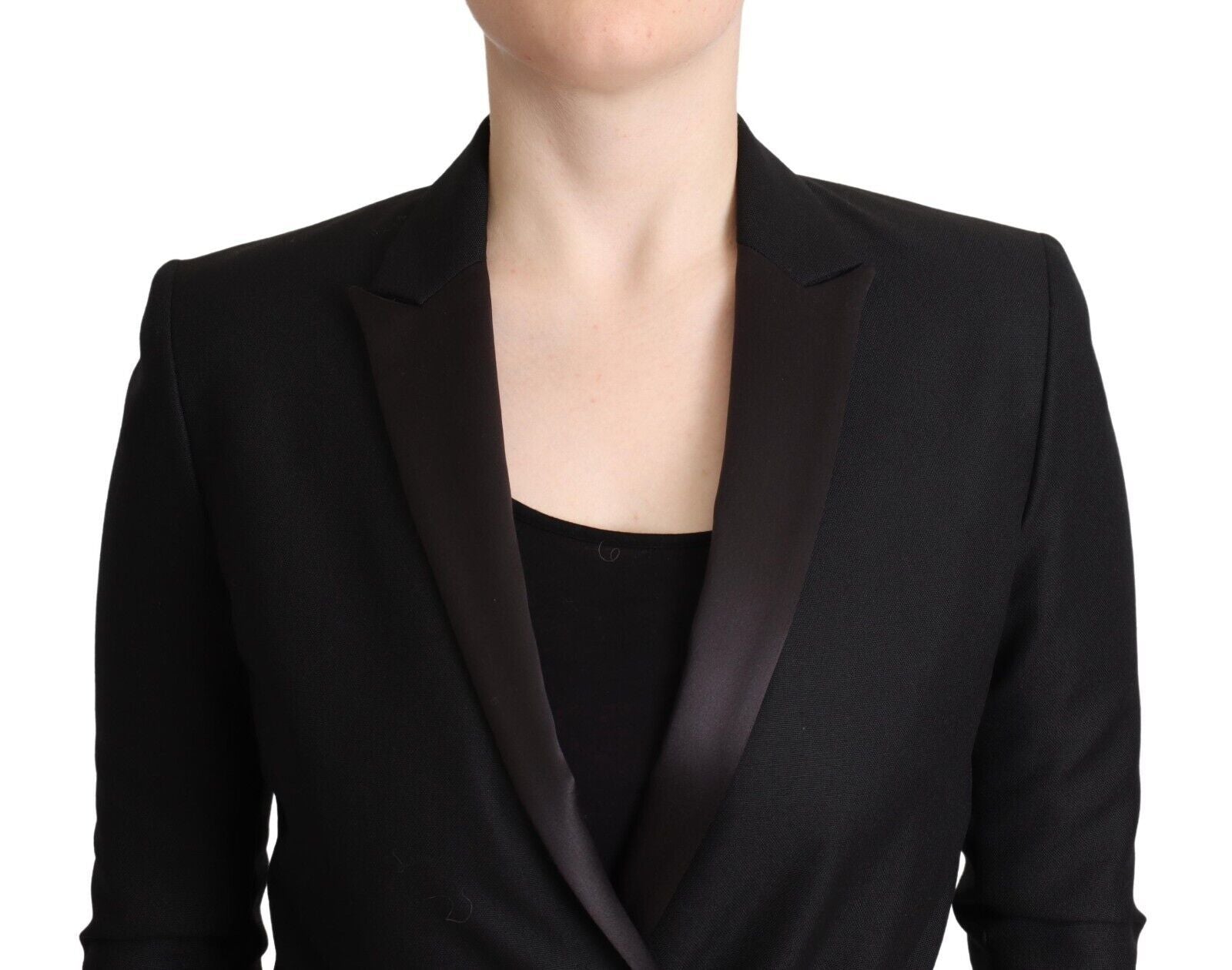 Costume National Black Long Sleeves Double Breasted Jacket | Regal Royce