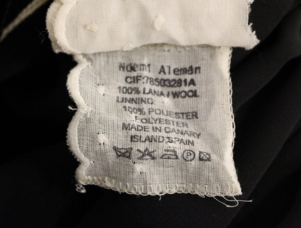 NOEMI ALEMÁN Gray Checkered Wool Shorts Skirt | Regal Royce