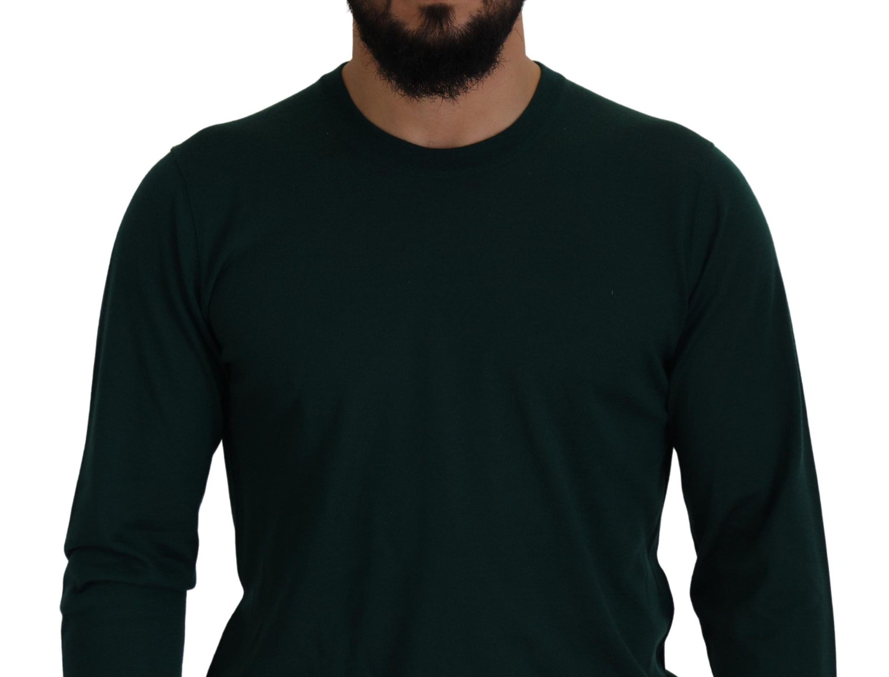 Dolce & Gabbana Green Cashmere Crewneck Pullover Sweater | Regal Royce