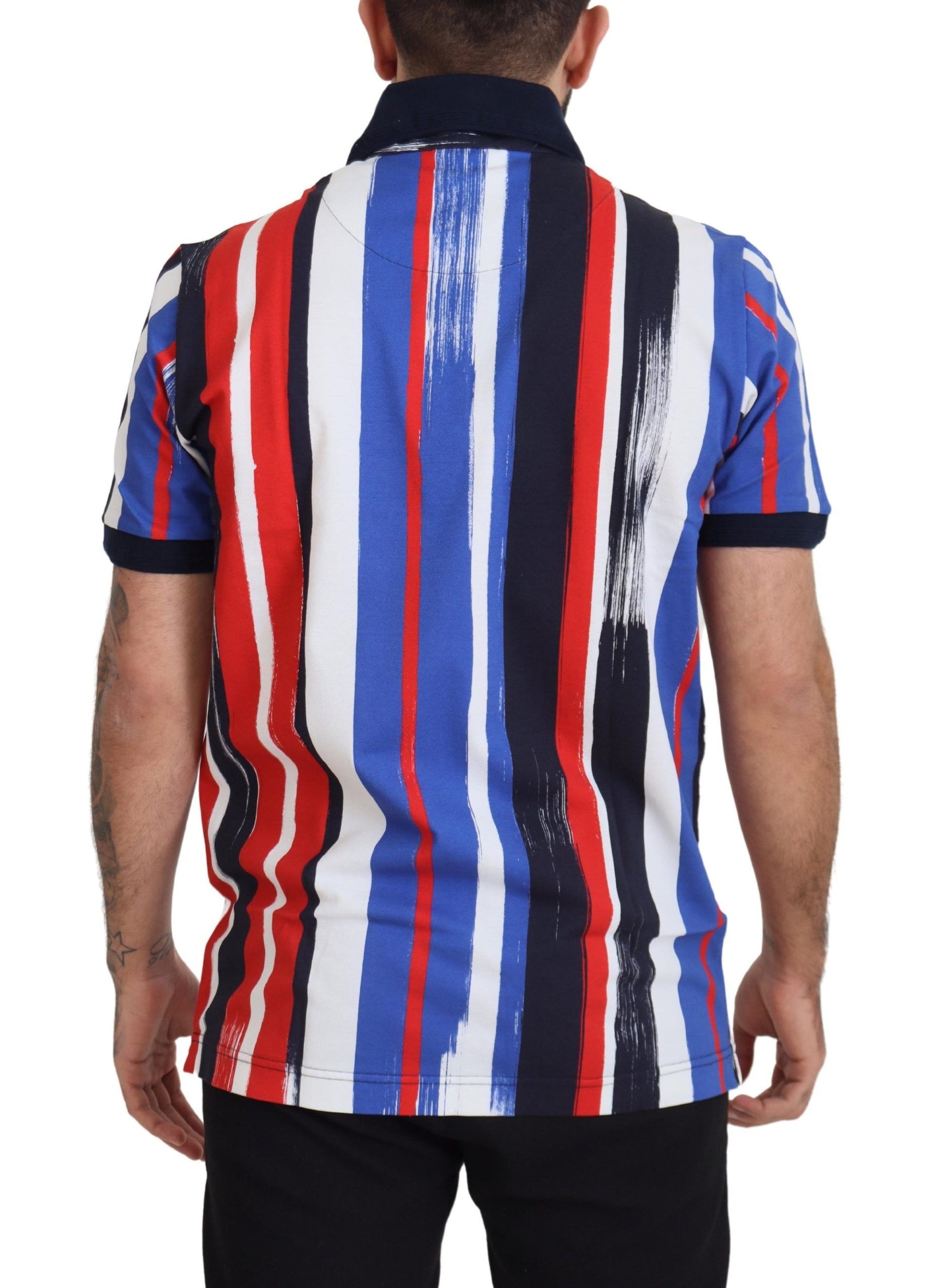 Dolce & Gabbana Multicolor Cotton Polo Top T-shirt | Regal Royce