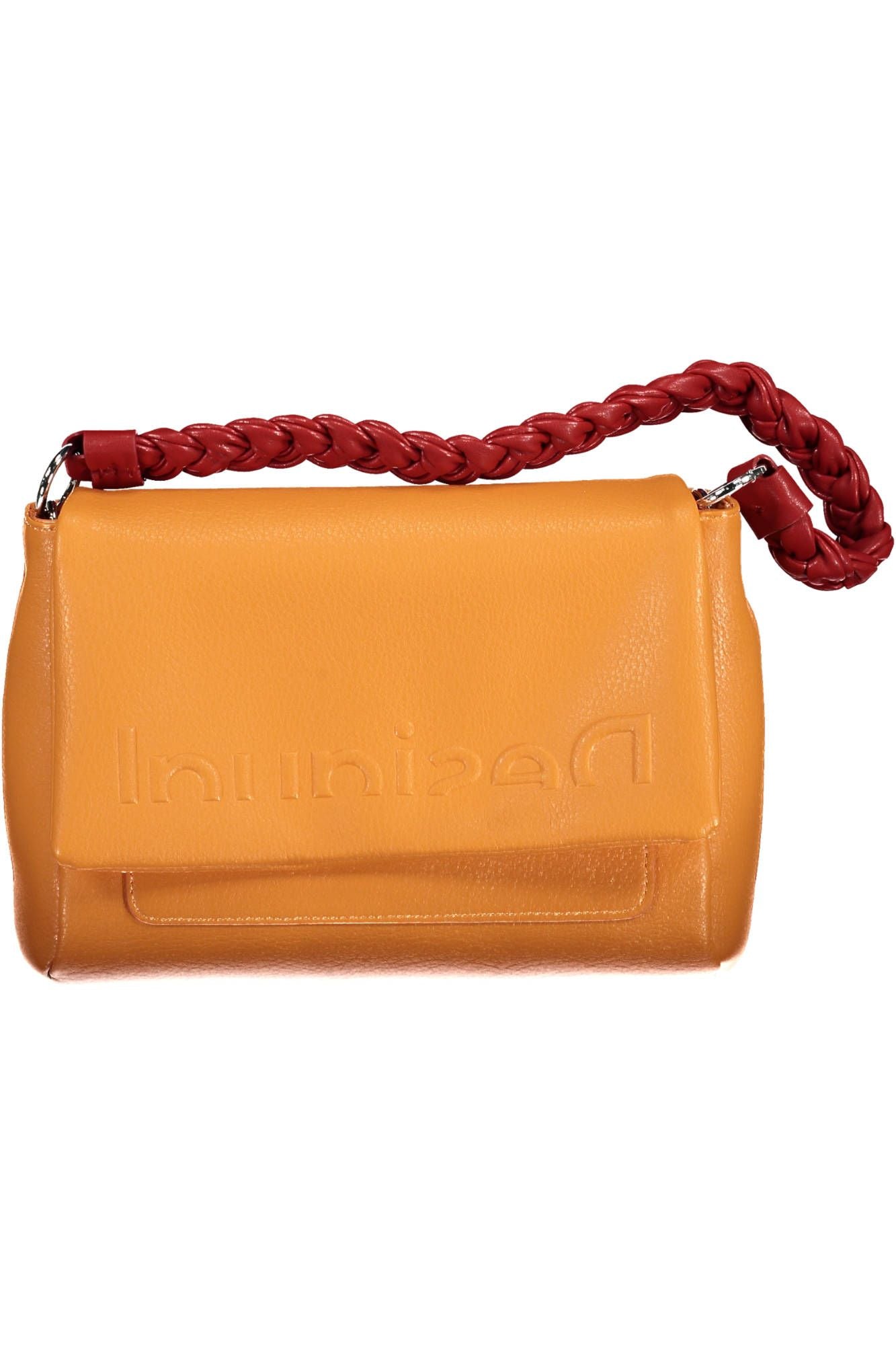 Desigual Orange Polyurethane Shoulder Bag | Regal Royce