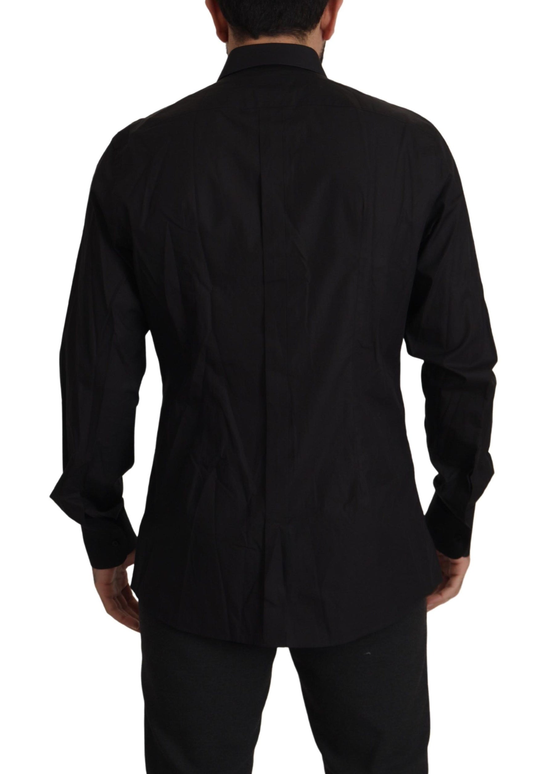 Dolce & Gabbana Black GOLD Slim Fit Tuxedo Dress Shirt | Regal Royce