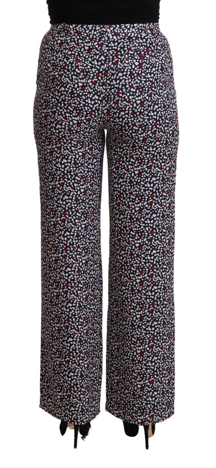 Michael Kors Black High Waist Printed Straight Pants | Regal Royce