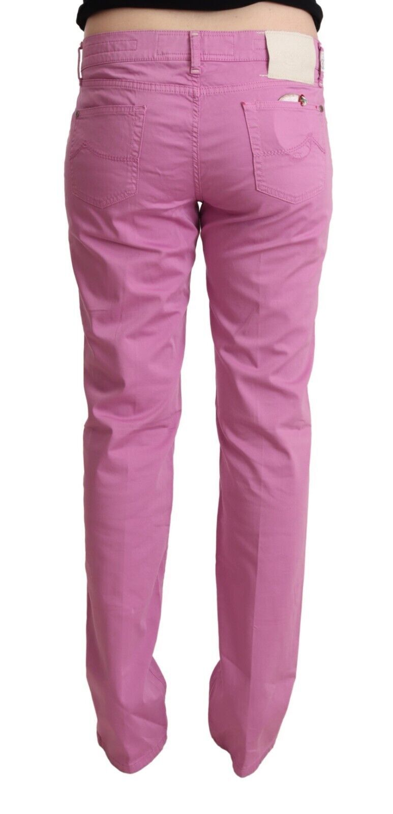 Jacob Cohen Pink Cotton Low Waist Denim Tapered Jeans | Regal Royce