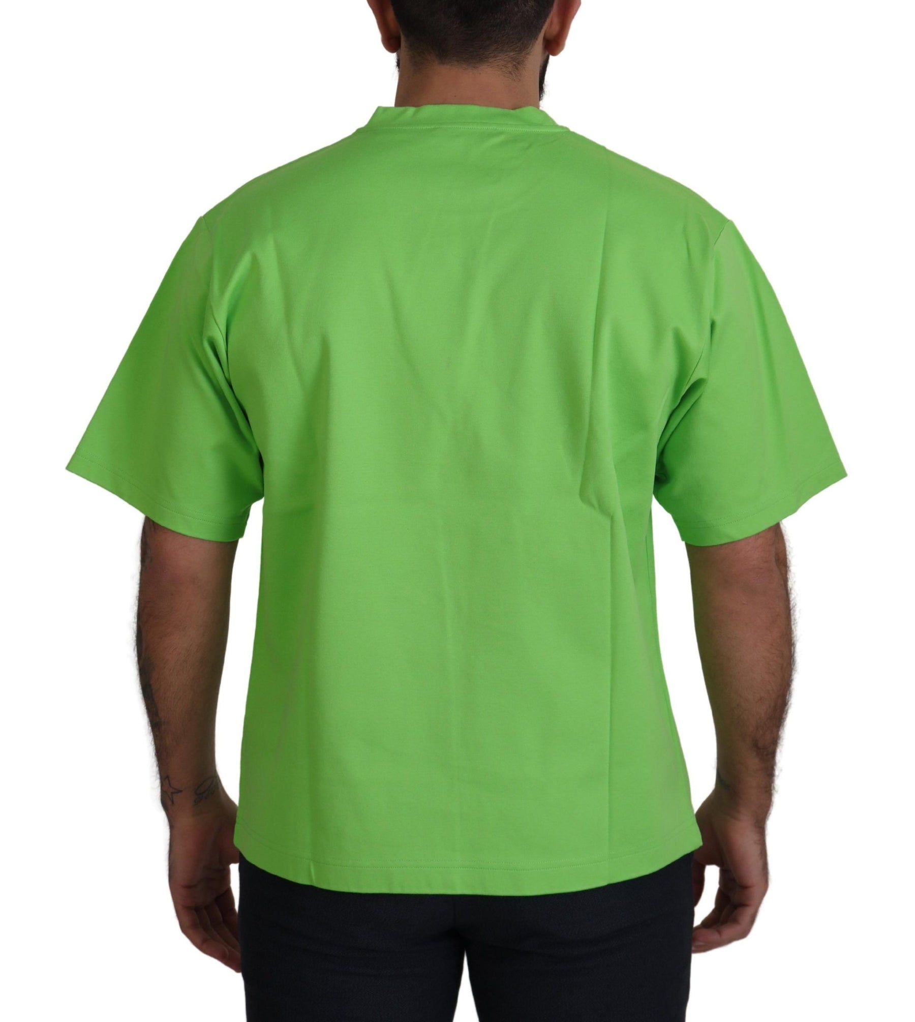 Dolce & Gabbana Green Cotton DG CHANNEL Top T-shirt | Regal Royce