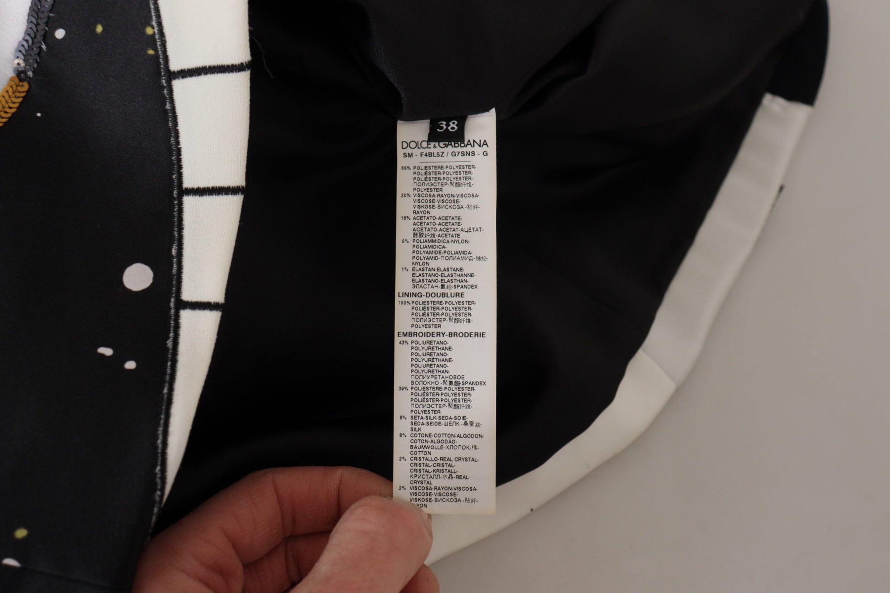 Dolce & Gabbana Black Love Clock Sequined Piano Skirt | Regal Royce