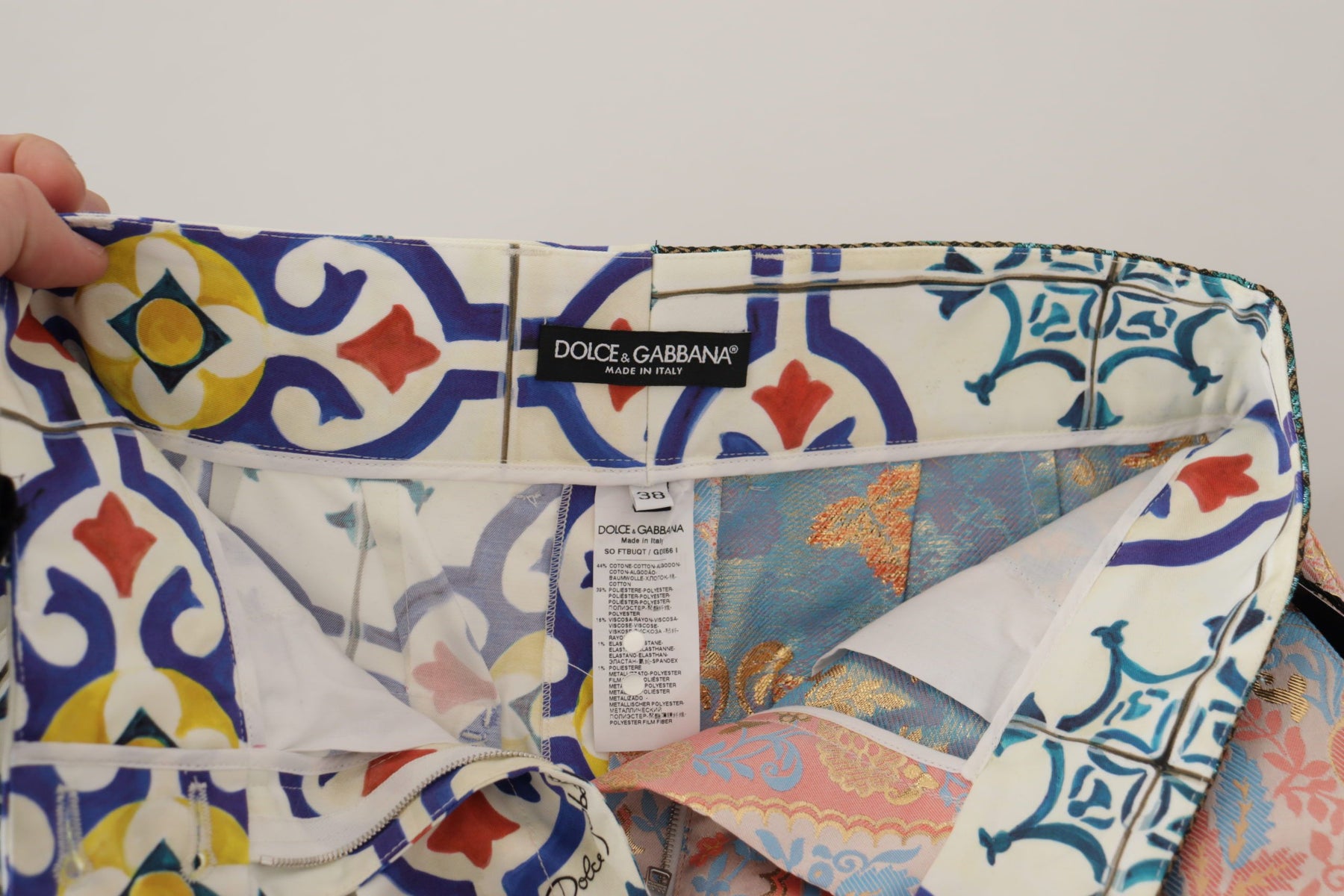 Dolce & Gabbana Multicolor High Waist Hot Pants Shorts | Regal Royce