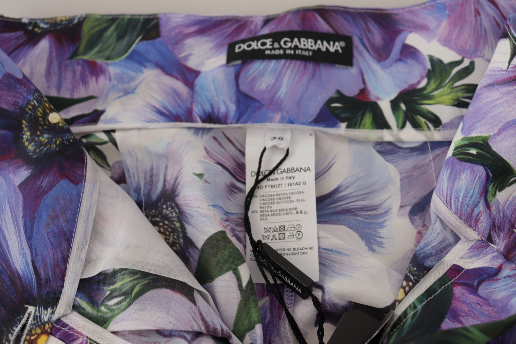 Dolce & Gabbana Purple Anemone High Waist Hot Pants Shorts | Regal Royce