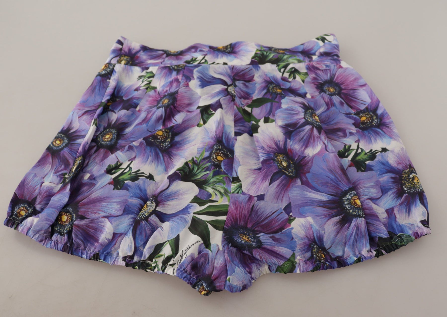 Dolce & Gabbana Purple Anemone High Waist Hot Pants Shorts | Regal Royce
