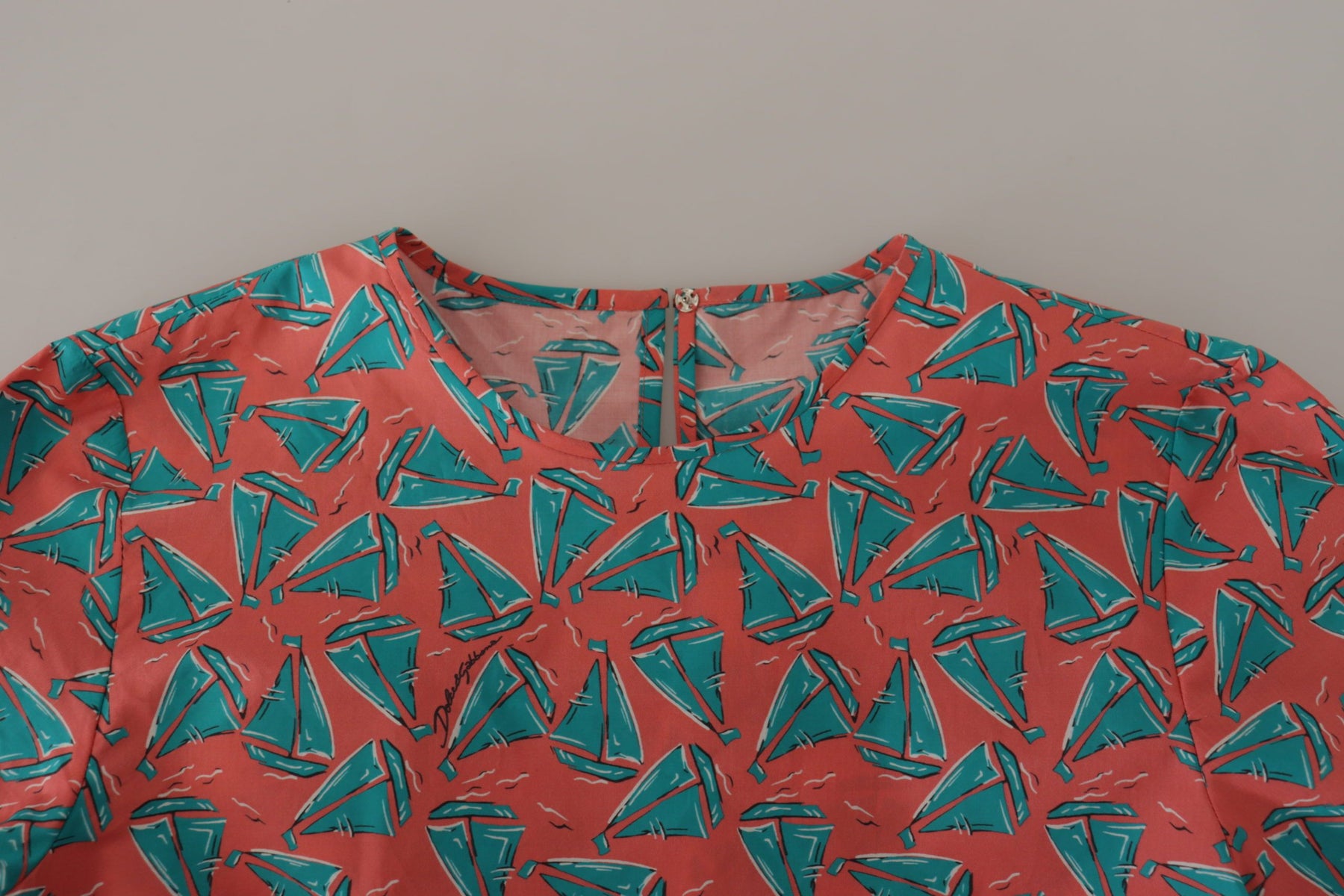 Dolce & Gabbana Pink Sail Boat Print Cotton T-shirt | Regal Royce