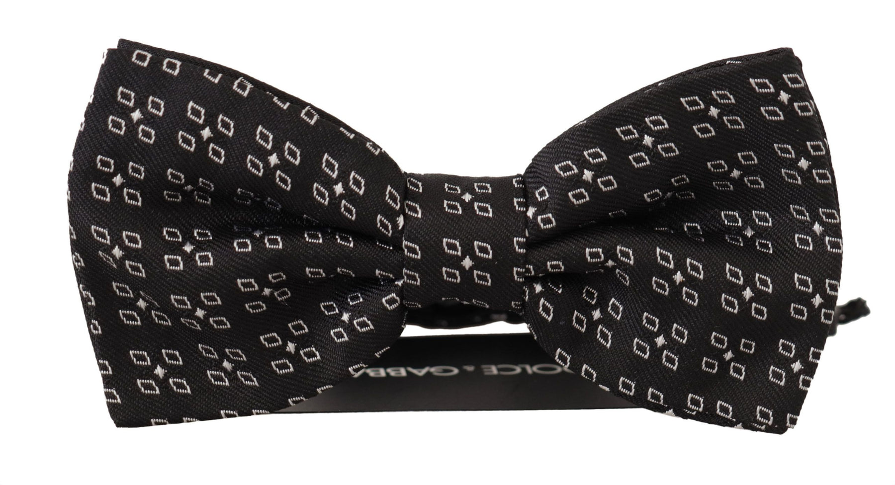 Dolce & Gabbana Black White Polka Dot 100% Silk Neck Papillon Tie | Regal Royce