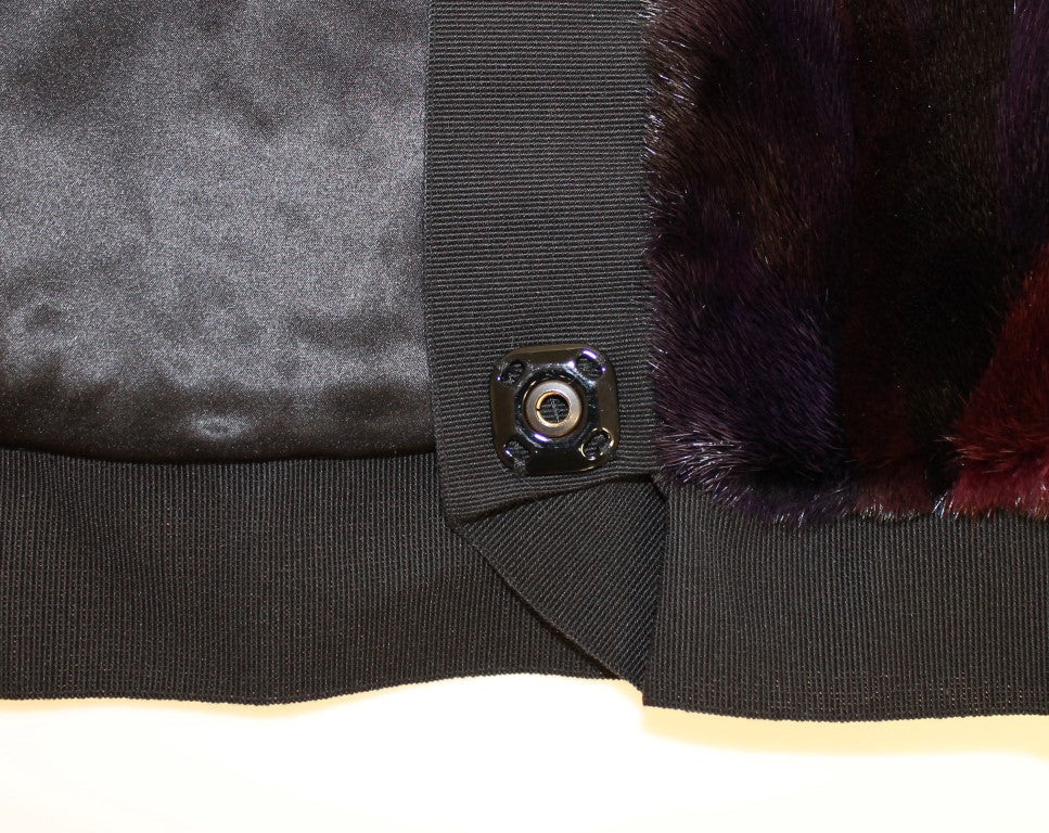 Dolce & Gabbana Purple MINK Fur Scarf Foulard Neck Wrap | Regal Royce