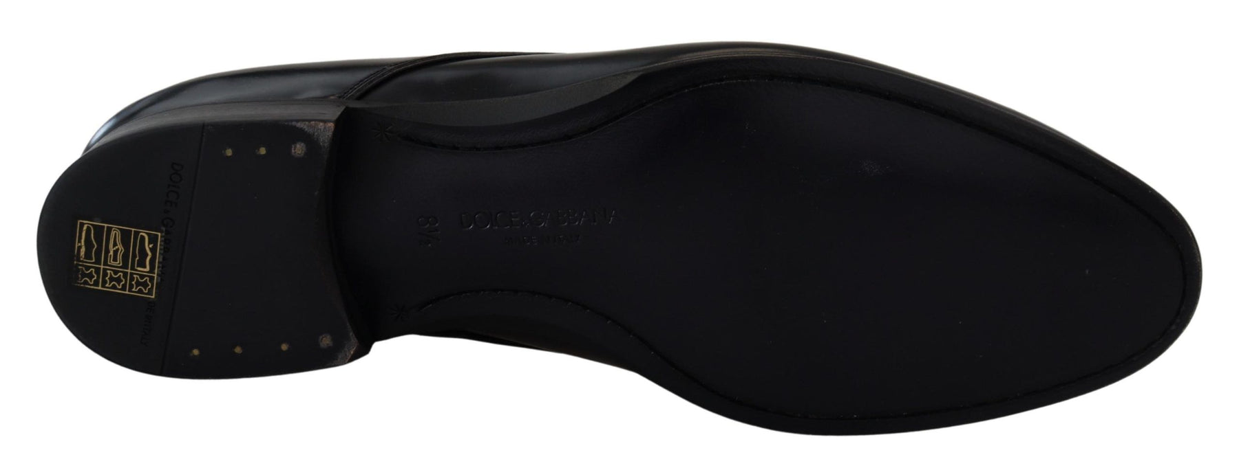 Dolce & Gabbana Black Leather Formal Dress Shoes | Regal Royce