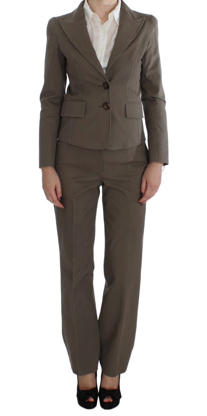 BENCIVENGA Beige Wool Cotton Suit | Regal Royce