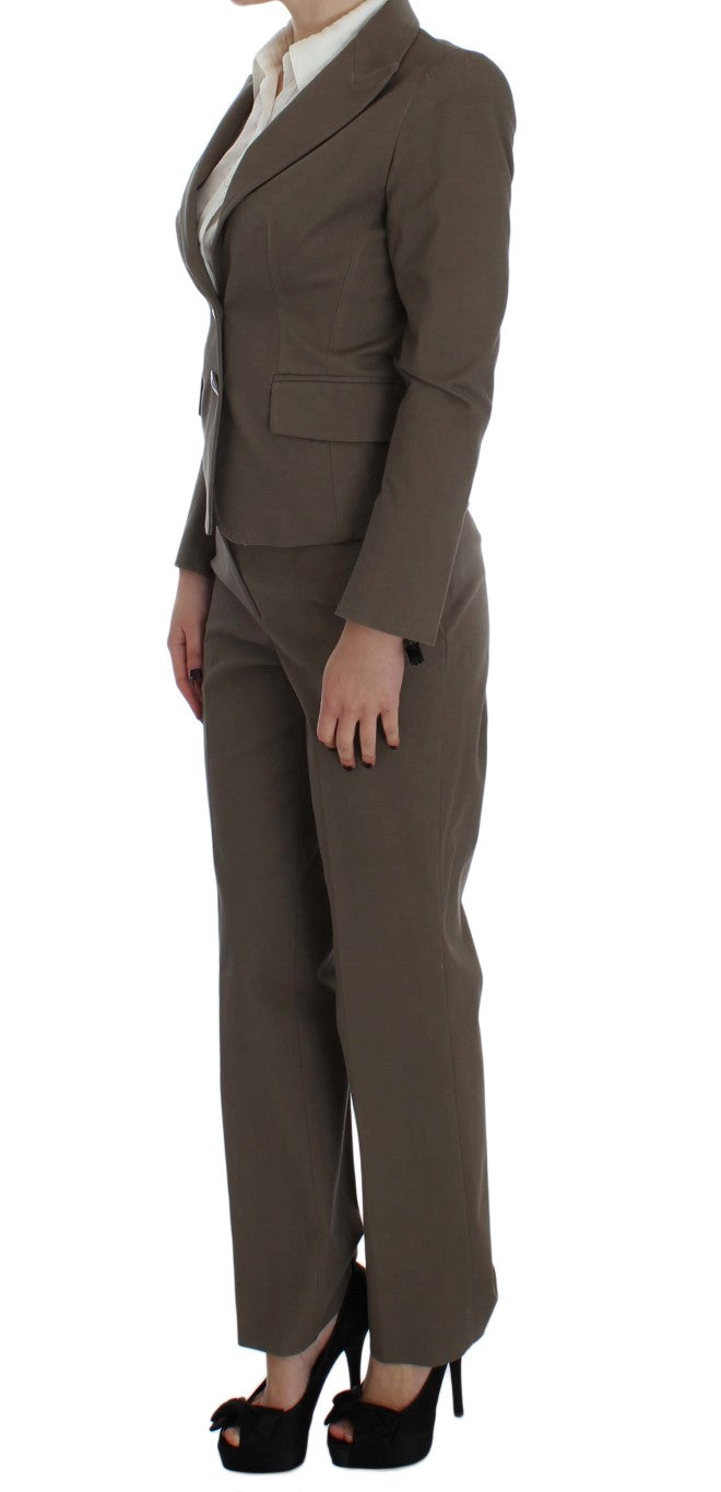 BENCIVENGA Beige Wool Cotton Suit | Regal Royce