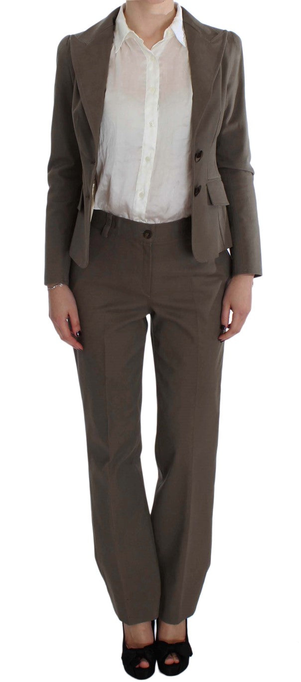 BENCIVENGA Beige Wool Cotton Suit | Regal Royce