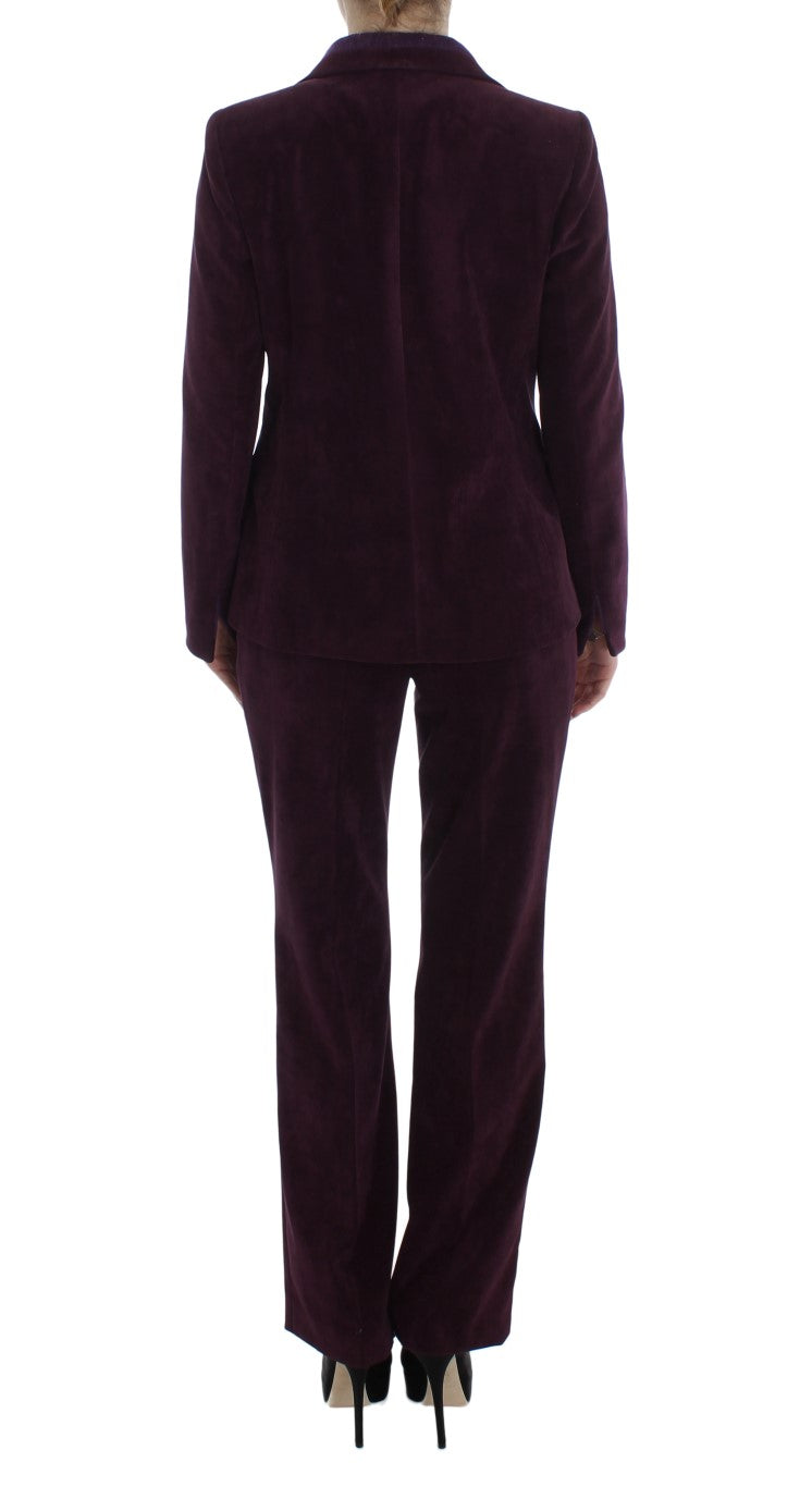 BENCIVENGA Purple Wool Suit T-Shirt Set | Regal Royce