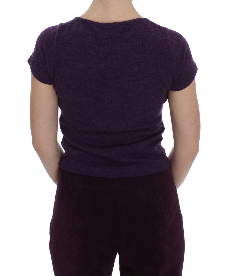 BENCIVENGA Purple Wool Suit T-Shirt Set | Regal Royce