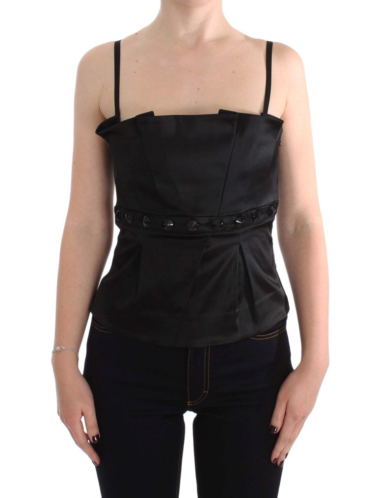 Exte Black Tank Party Evening Top Blouse | Regal Royce