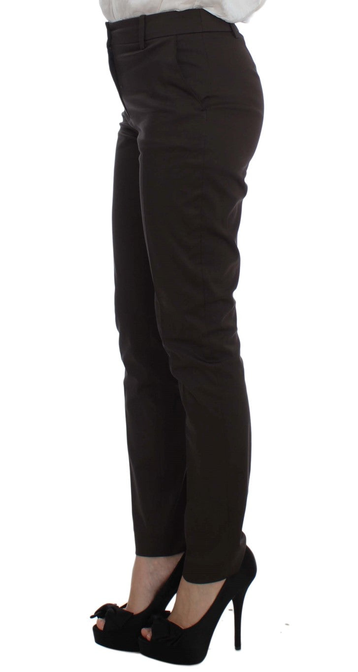 Exte Brown Stretch Two Button Suit | Regal Royce