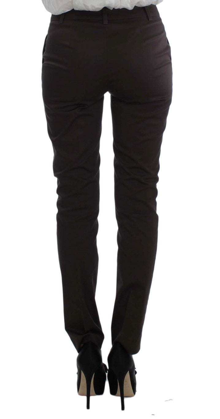 Exte Brown Stretch Two Button Suit | Regal Royce