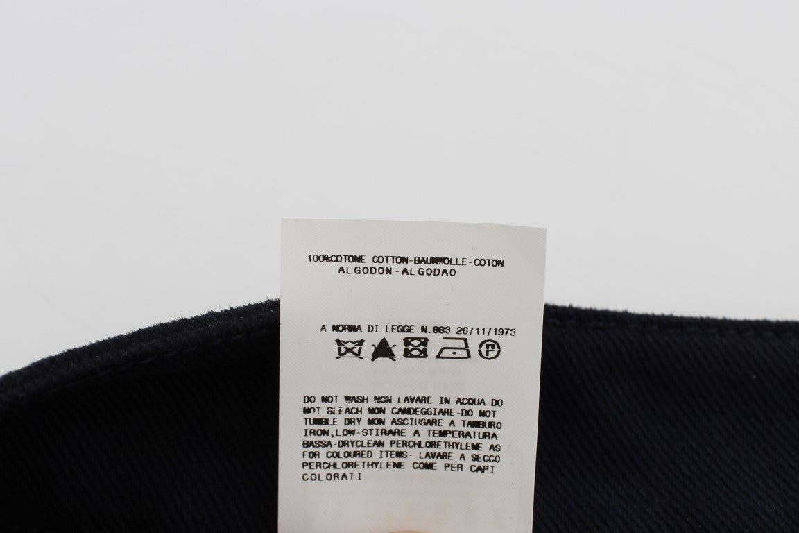 GF Ferre Blue Cotton Denim Mini Skirt | Regal Royce