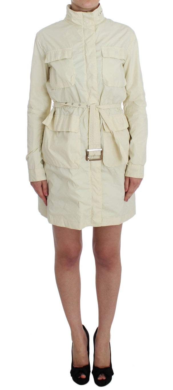 P.A.R.O.S.H. Beige Weather Proof Trench Jacket Coat | Regal Royce