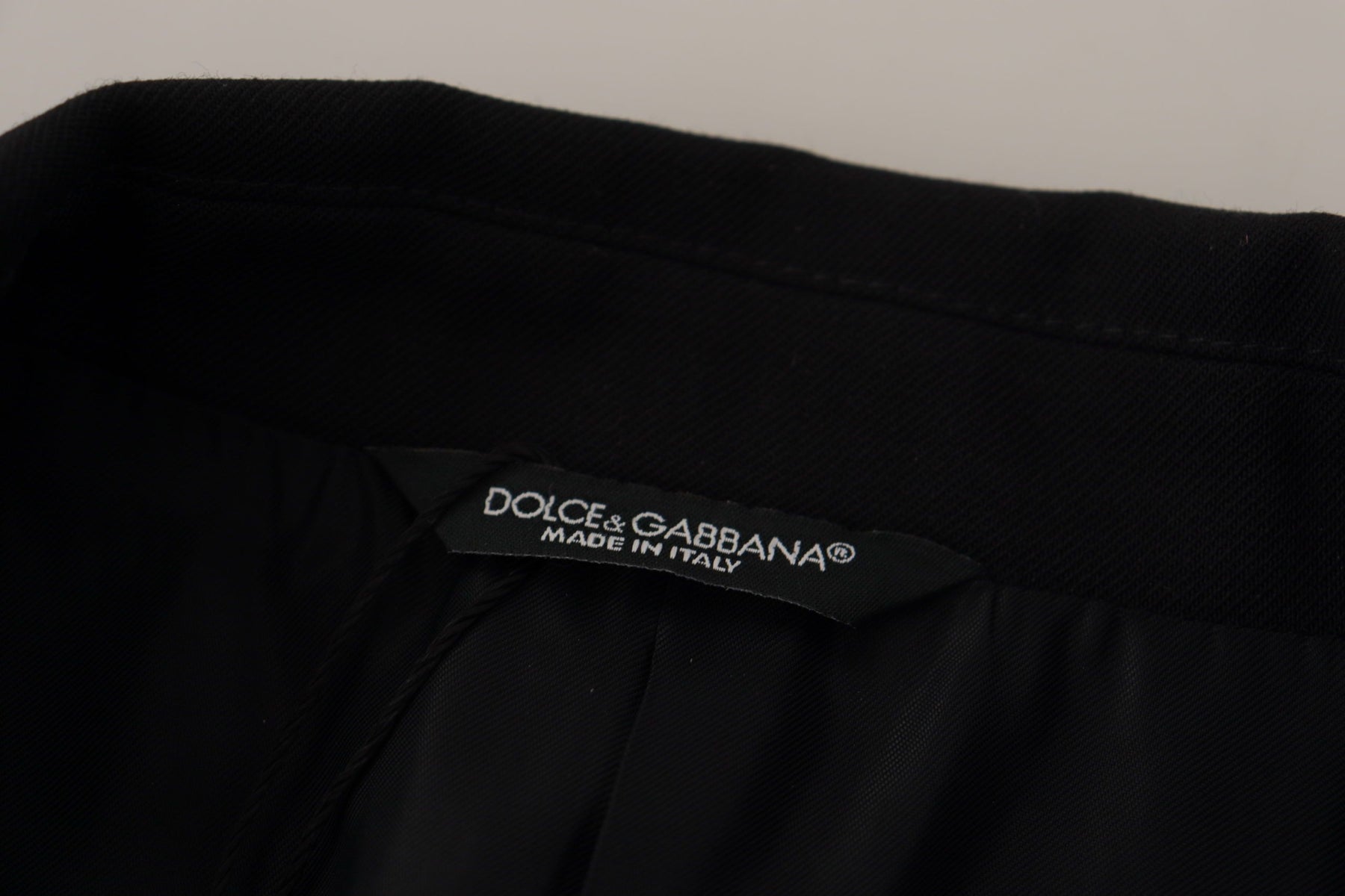 Dolce & Gabbana Black Double Breasted Coat Blazer Jacket | Regal Royce