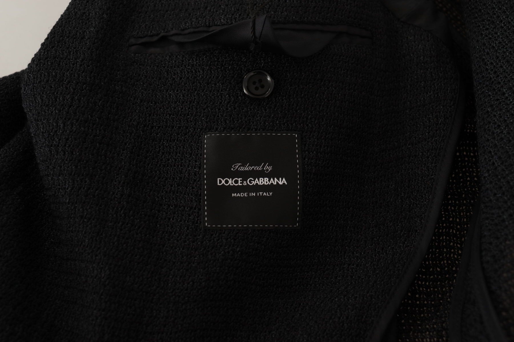 Dolce & Gabbana Black Single Breasted Coat Men Blazer | Regal Royce