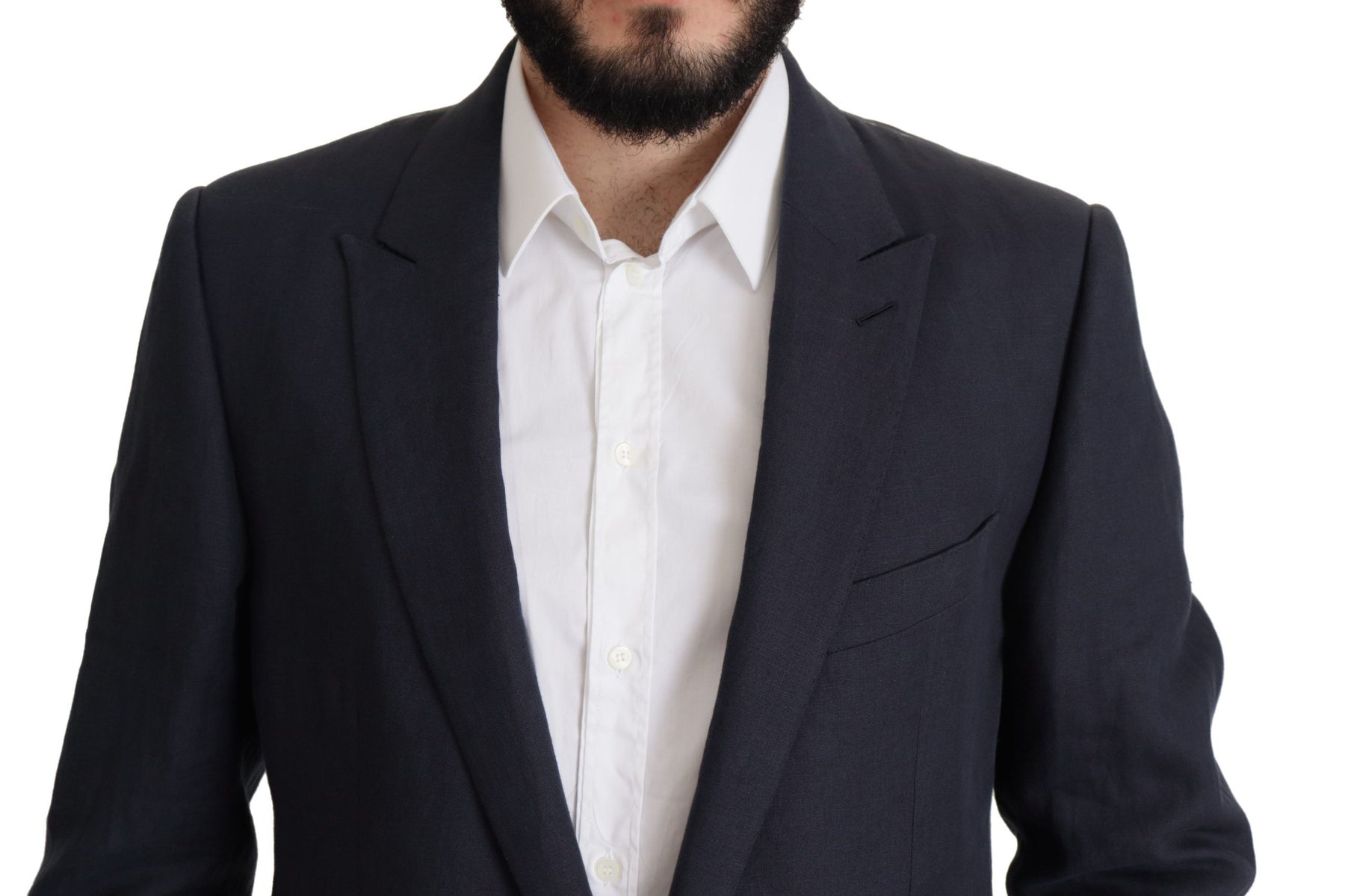 Dolce & Gabbana Dark Blue ALTA SARTORIA Jacket Coat Blazer | Regal Royce