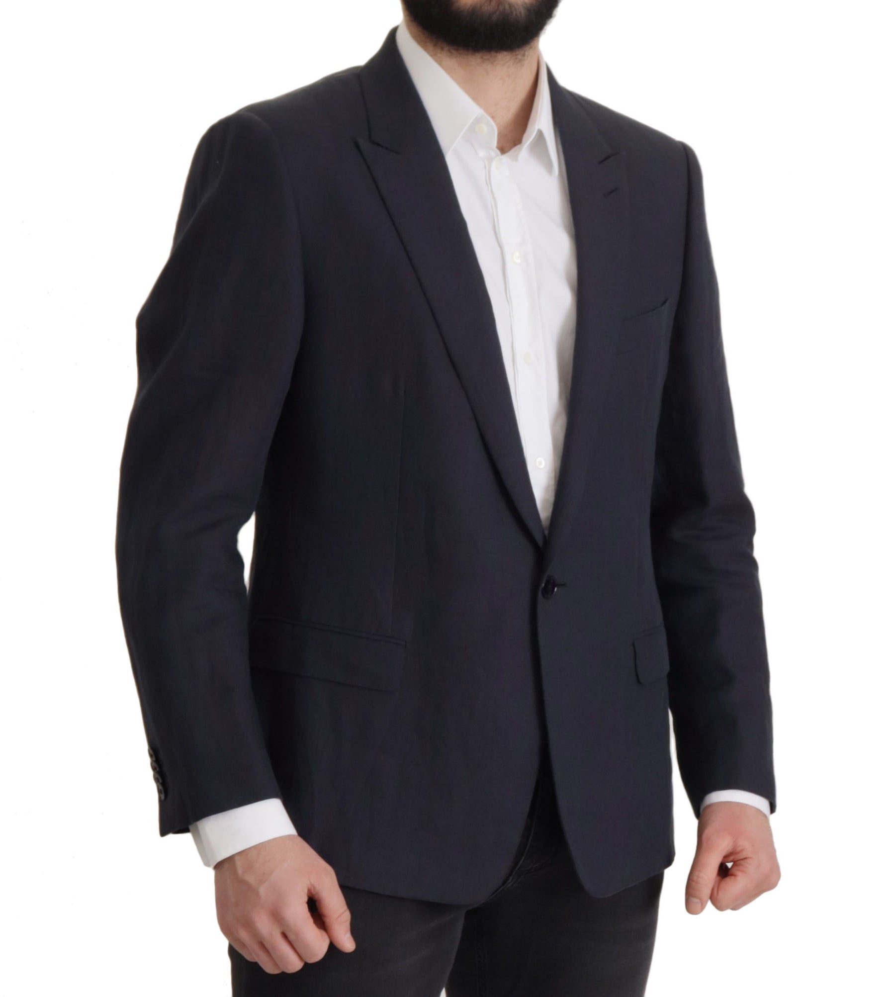 Dolce & Gabbana Dark Blue ALTA SARTORIA Jacket Coat Blazer | Regal Royce