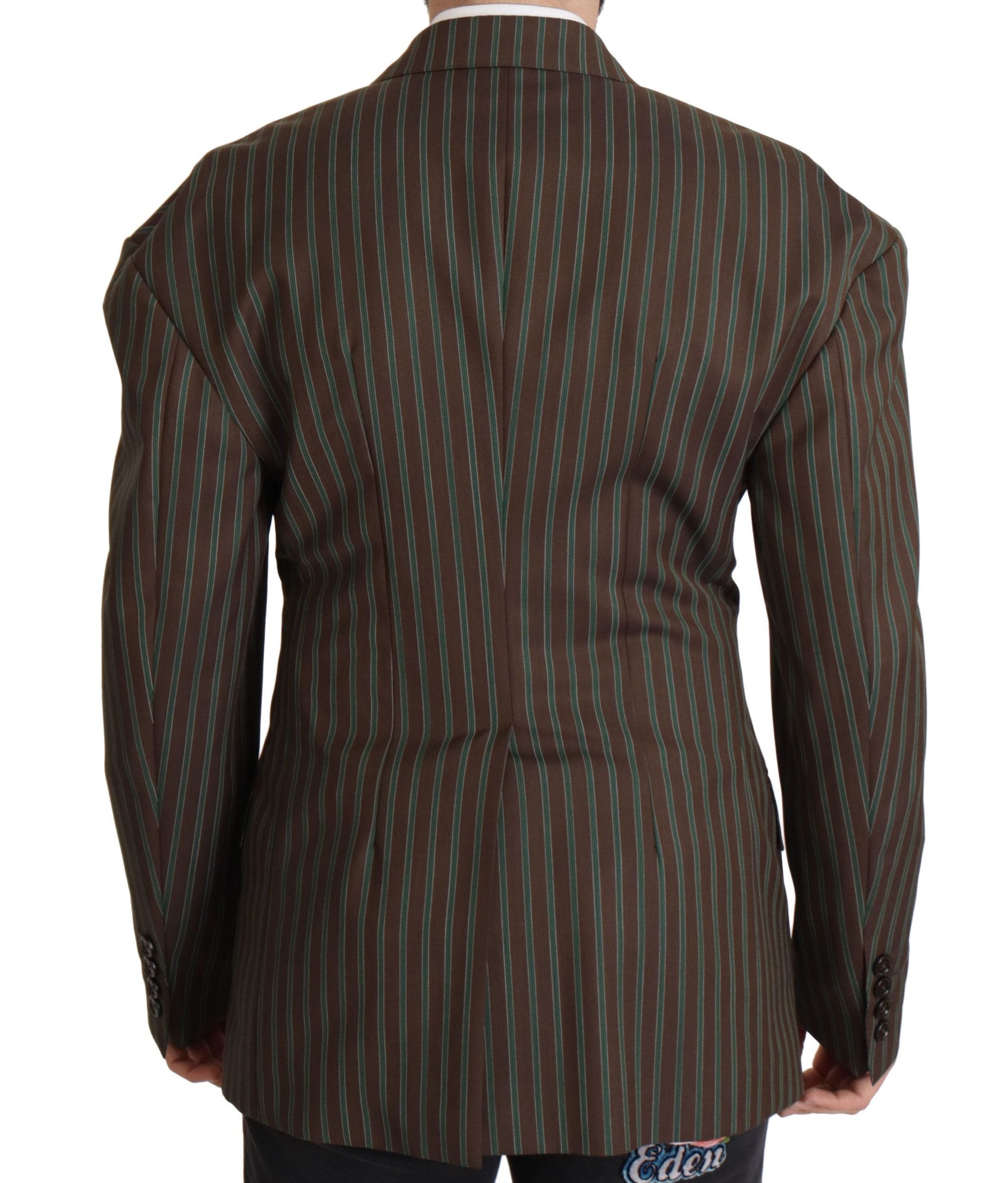 Dolce & Gabbana Multicolor Stripes Double Breasted Blazer | Regal Royce
