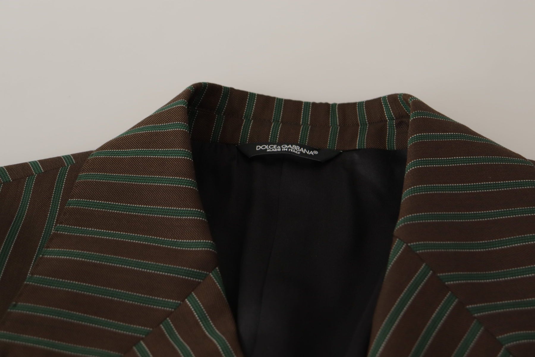 Dolce & Gabbana Multicolor Stripes Double Breasted Blazer | Regal Royce