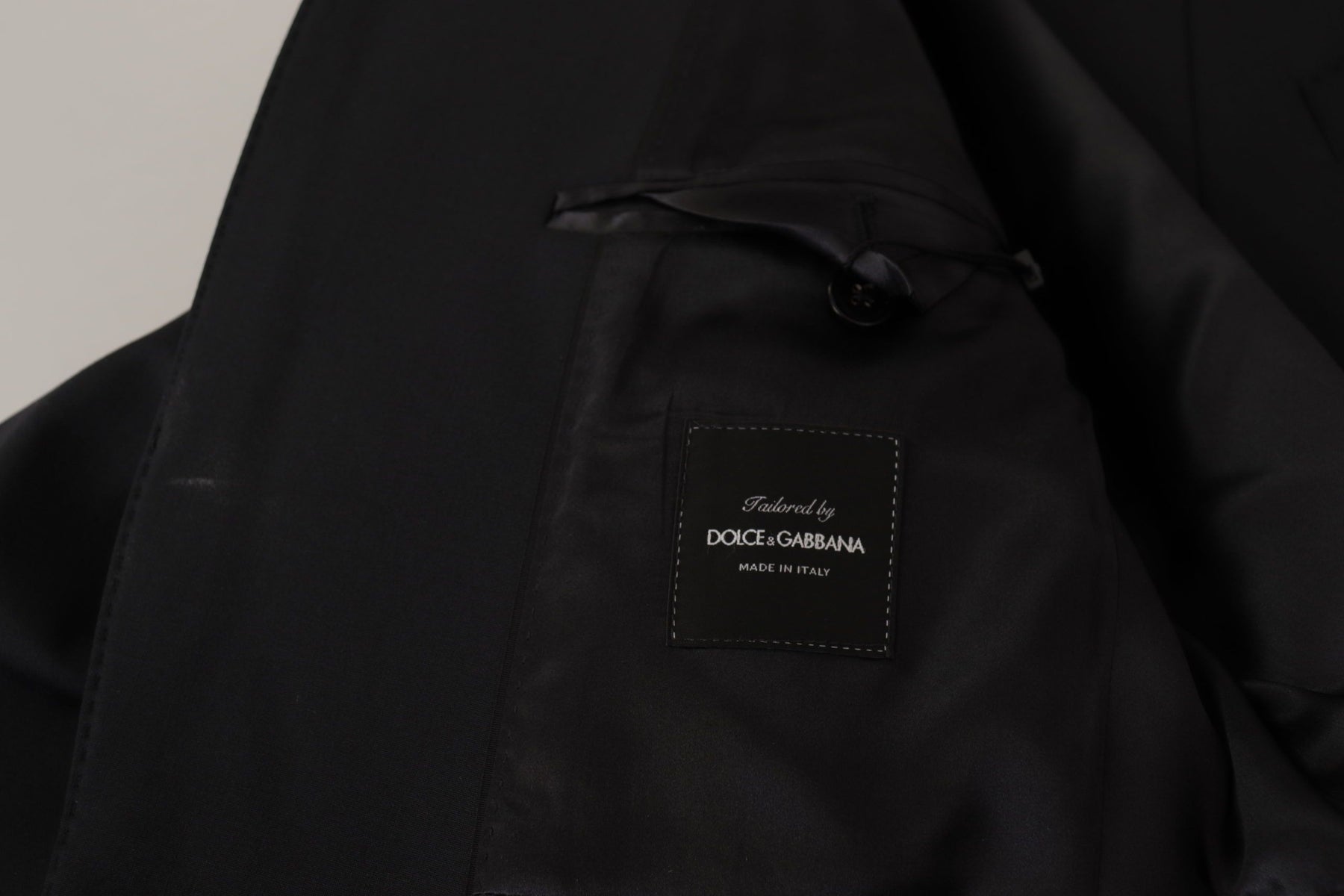 Dolce & Gabbana Black Wool Single Breasted Coat Men Blazer | Regal Royce