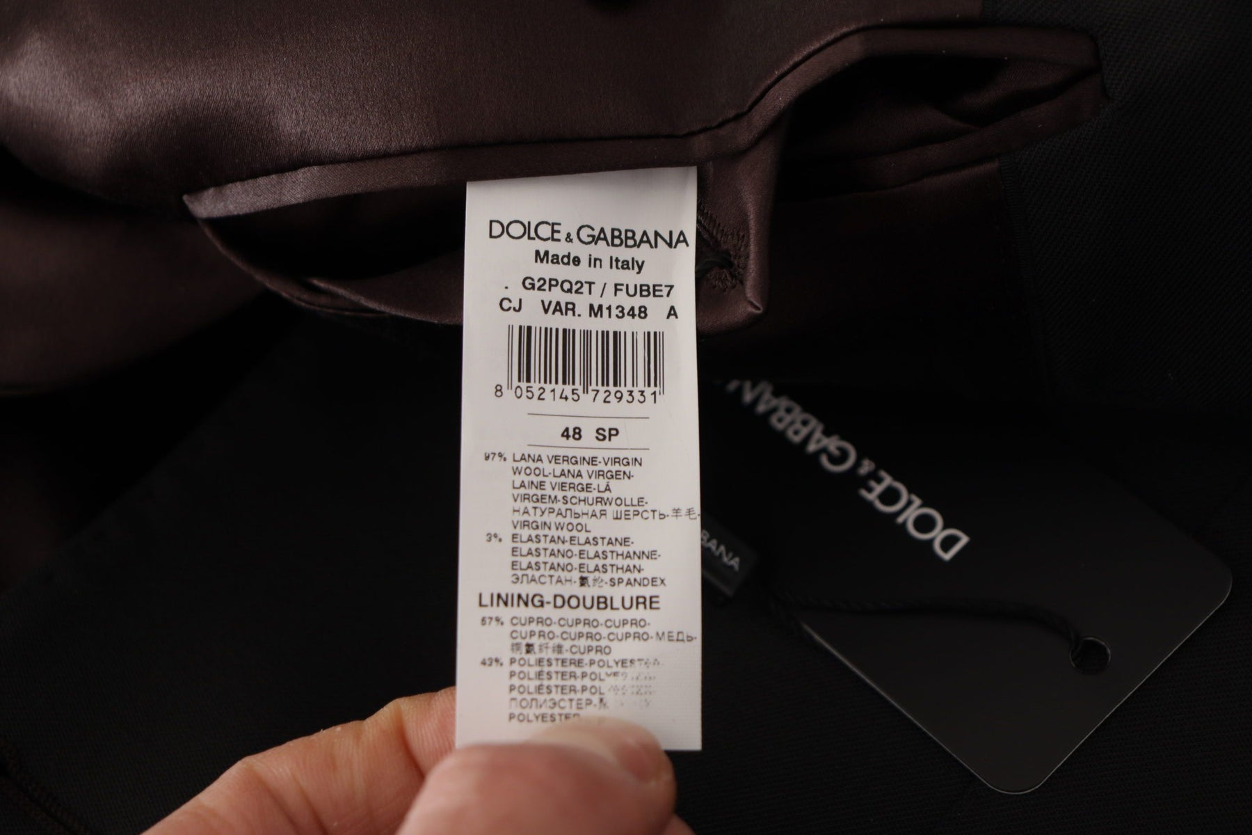 Dolce & Gabbana Black Wool Single Breasted Blazer v | Regal Royce