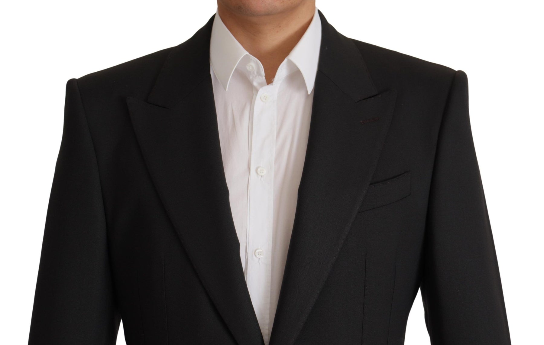 Dolce & Gabbana Black Wool Single Breasted Blazer v | Regal Royce