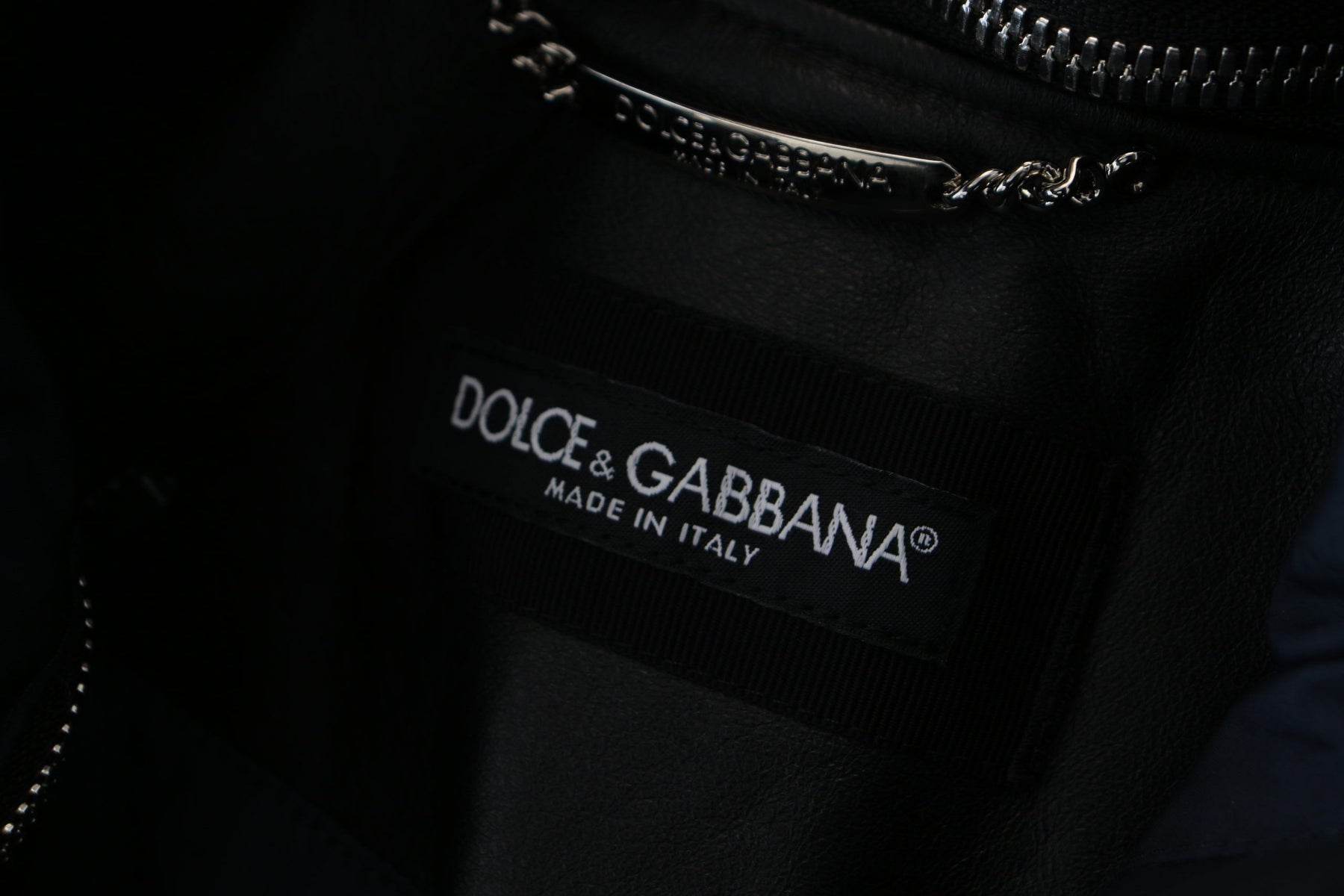 Dolce & Gabbana Black Polyester Hooded Blouson Coat Jacket | Regal Royce